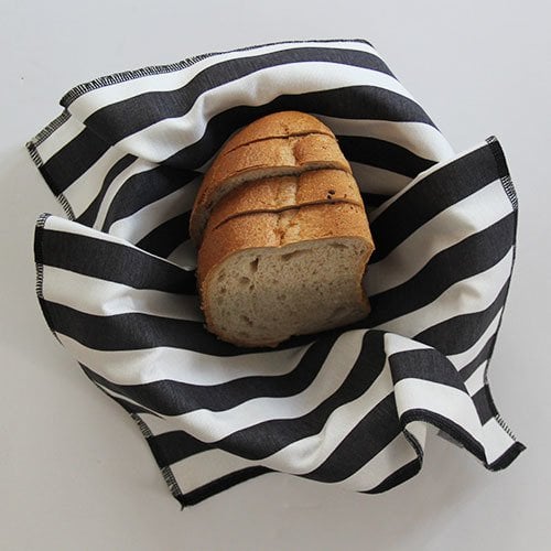 Füme Çizgili Ekmek Sepeti Peçetesi