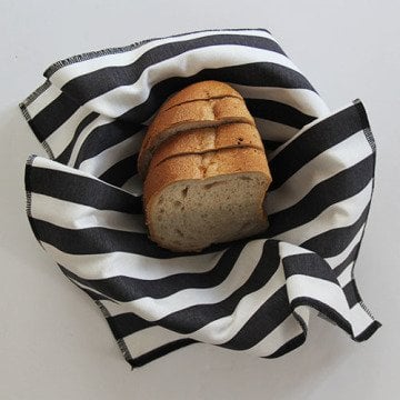 Füme Çizgili Ekmek Sepeti Peçetesi