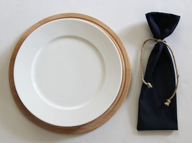 Lacivert Çatal Bıçak Kesesi