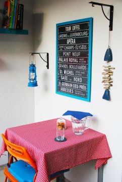 Kırmızı Pötikareli Masa Örtüsü