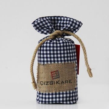 Lacivert Pötikareli Masa Örtüsü