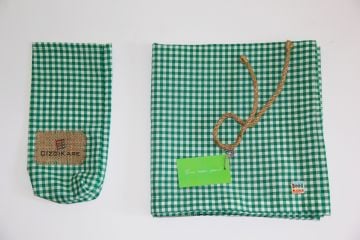 Yeşil Pötikareli Masa Örtüsü