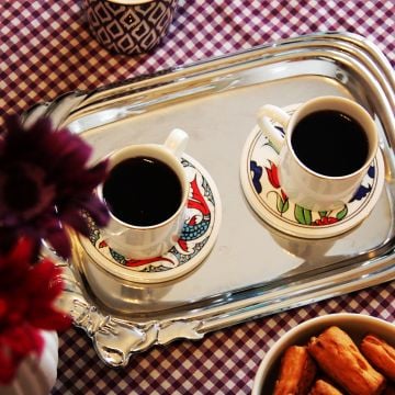 Mor Pötikareli Masa Örtüsü