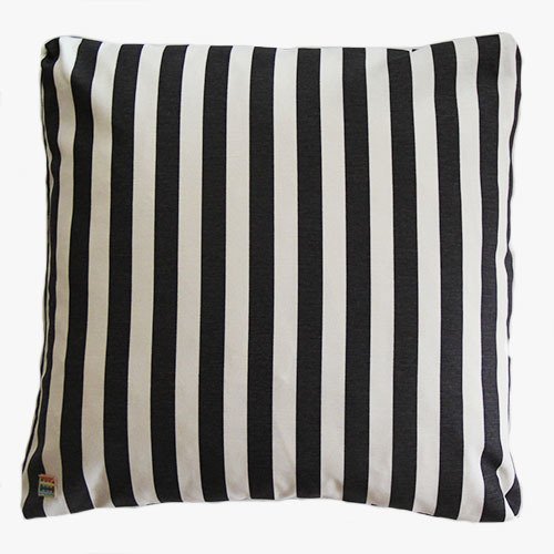 Füme Çizgili Kırlent Kılıfı