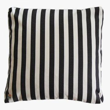 Füme Çizgili Kırlent Kılıfı