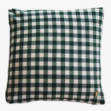 Nefti Yeşil Kareli Kırlent Kılıfı