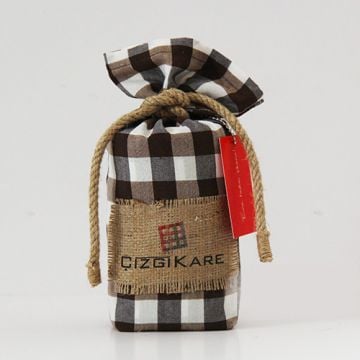 Kahve Kareli Masa Örtüsü