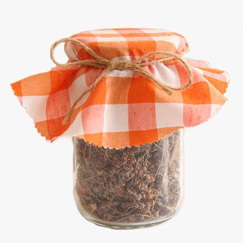 Turuncu Kareli Kavanoz Kapağı