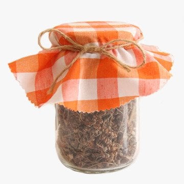 Turuncu Kareli Kavanoz Kapağı