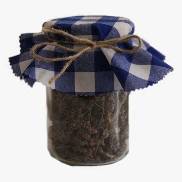 Mavi Kareli Kavanoz Kapağı