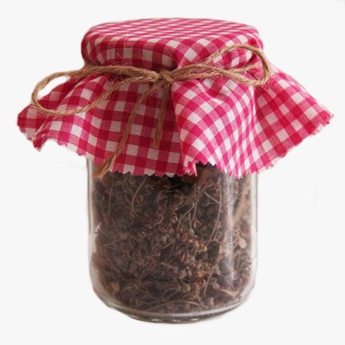 Pembe Pötikareli Kavanoz Kapağı