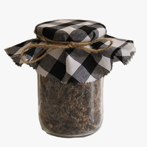 Siyah Kareli Kavanoz Kapağı