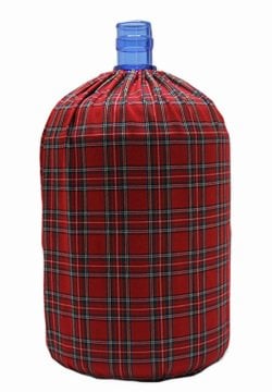 Kırmızı Küçük Ekoseli Damacana Kılıfı