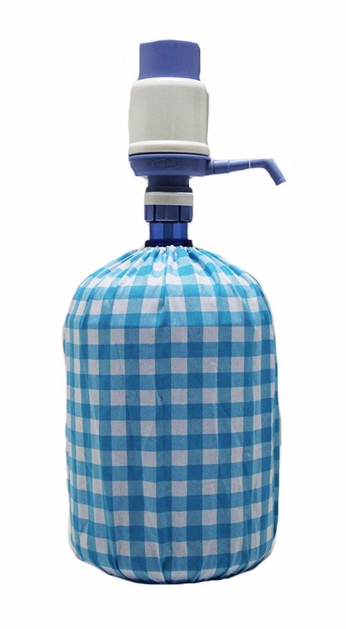 Turkuaz Kareli Damacana Kılıfı