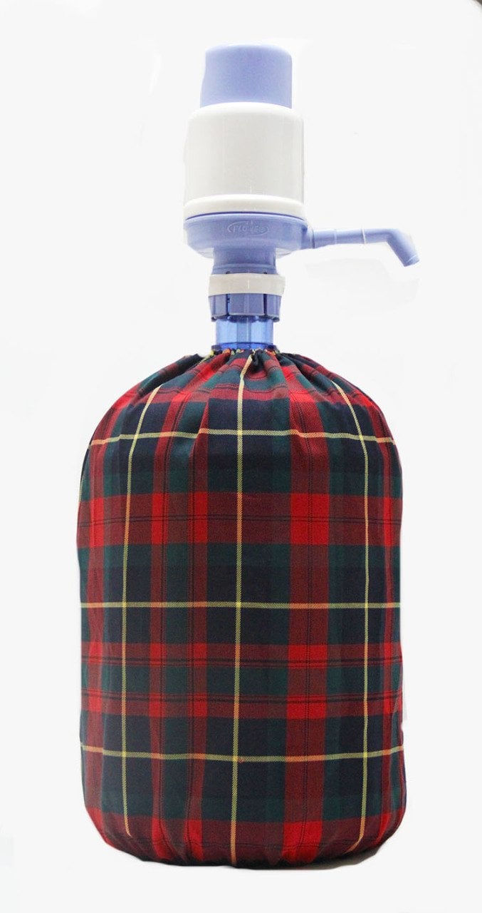 Kırmızı-Yeşil Ekoseli Damacana Kılıfı