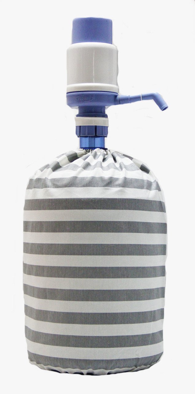 Gri Çizgili Damacana Kılıfı