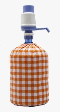 Turuncu Kareli Damacana Kılıfı