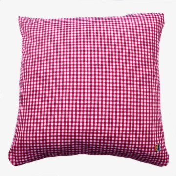 Pembe Pötikareli Kırlent Kılıfı