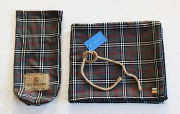 Gri Ekoseli Masa Örtüsü