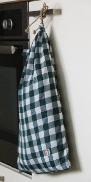 Nefti Yeşil Kareli Ekmek Kesesi