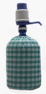 Mint Yeşili Kareli Damacana Kılıfı