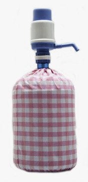 Şeker Pembe Kareli Damacana Kılıfı