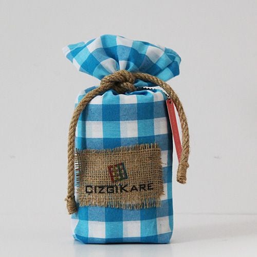 Turkuaz Kareli Masa Örtüsü