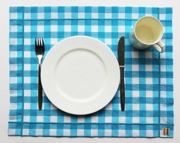 Turkuaz Kareli Amerikan Servis