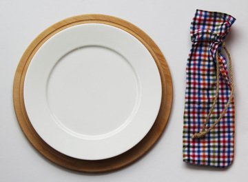 Rengarenk Pötikareli Çatal Bıçak Kesesi