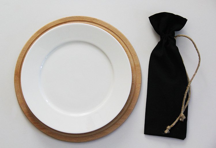 Siyah Çatal Bıçak Kesesi