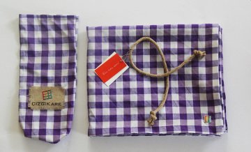 Mor Kareli Masa Örtüsü