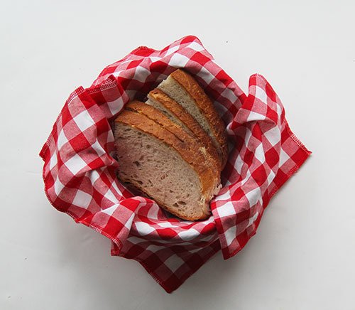 Kırmızı Kareli Ekmek Sepeti Peçetesi