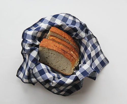 Lacivert Kareli Ekmek Sepeti Peçetesi