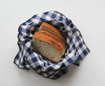 Lacivert Kareli Ekmek Sepeti Peçetesi