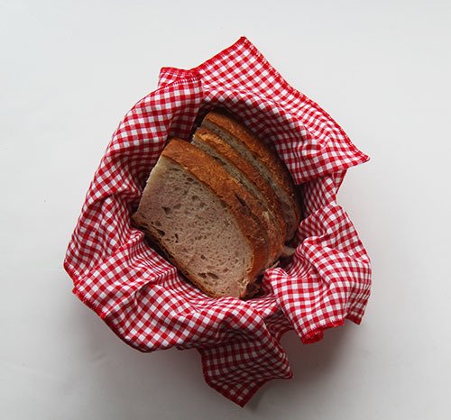 Kırmızı Pötikareli Ekmek Sepeti Peçetesi