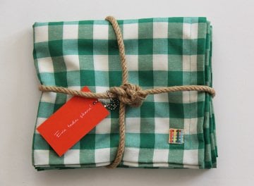 Yeşil Kareli Runner (Servis Örtüsü)