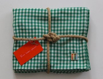 Yeşil Pötikareli Runner (Servis Örtüsü)