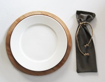 Gri Çatal Bıçak Kesesi