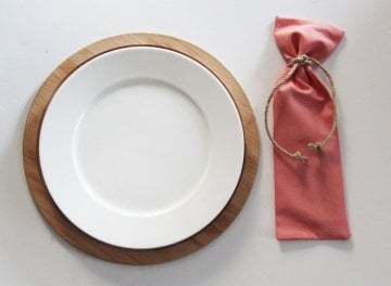 Pembe Çatal Bıçak Kesesi