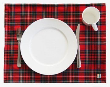 Kırmızı Ekoseli Amerikan Servis