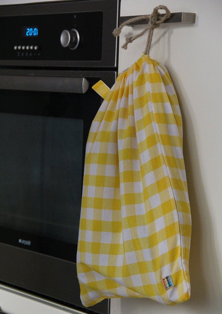 Sarı Kareli Ekmek Kesesi