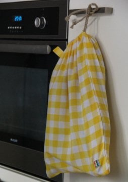 Sarı Kareli Ekmek Kesesi