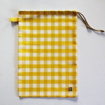 Sarı Kareli Ekmek Kesesi