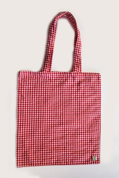 Kırmızı Pötikareli Kumaş Çanta