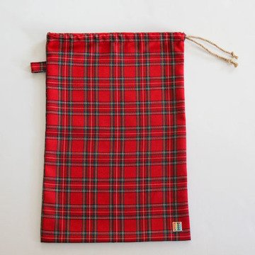 Kırmızı Küçük Ekoseli Ekmek Kesesi