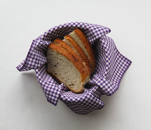 Mor Pötikareli Ekmek Sepeti Peçetesi