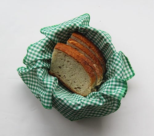 Yeşil Pötikareli Ekmek Sepeti Peçetesi
