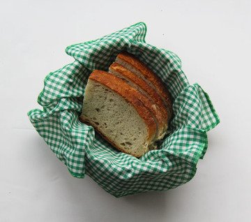 Yeşil Pötikareli Ekmek Sepeti Peçetesi