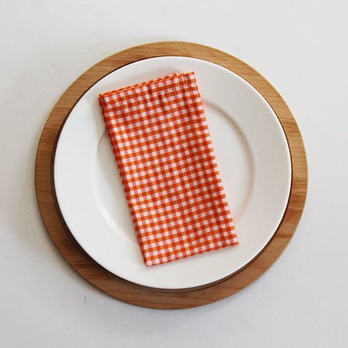 Turuncu Pötikareli Kumaş Peçete