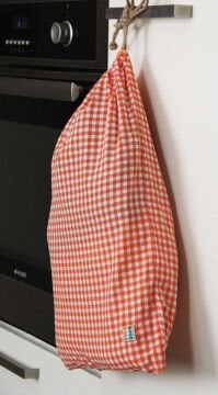 Turuncu Pötikareli Ekmek Kesesi